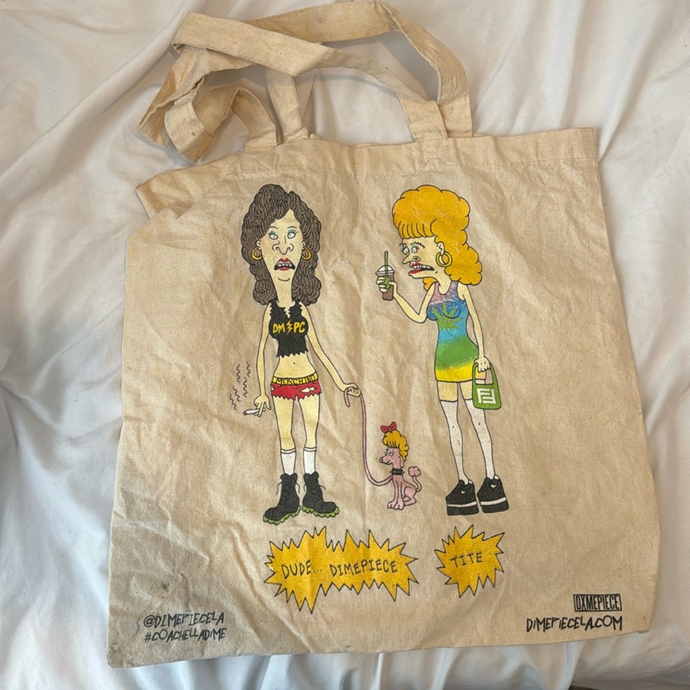 Dimepiece tote bag